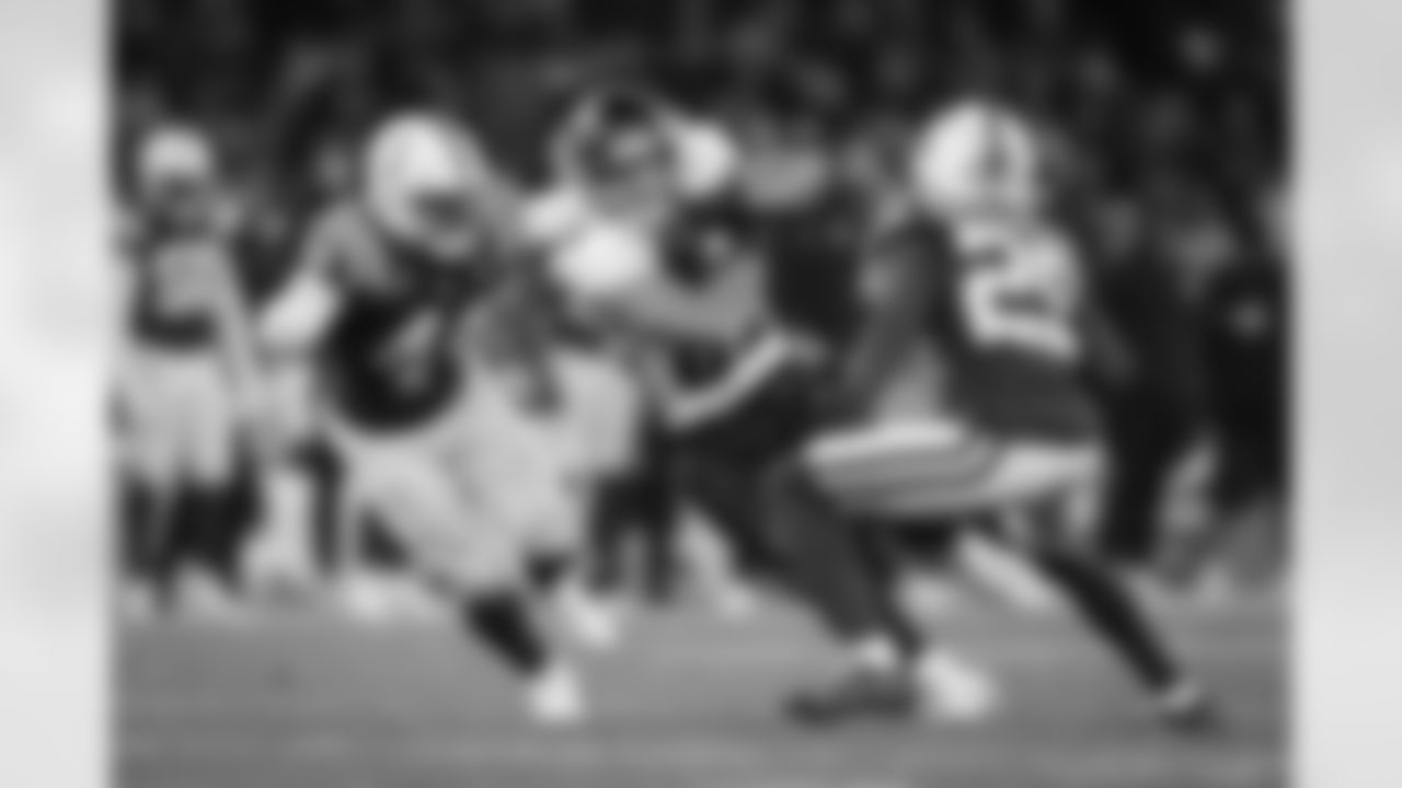 Atlanta Falcons tight end Charlie Woerner #89 during the Week 10 Game against the Indianapolis Colts at Olympic Stadium in Berlin, Germany on Sunday, November 9, 2025. (Photo by Jay Bendlin/Atlanta Falcons)