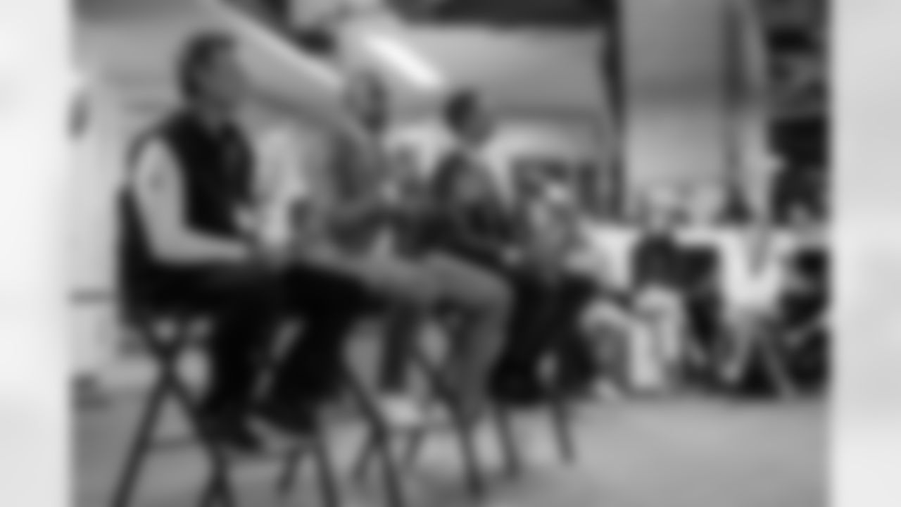 Scenes from the Town Hall with Ian Cunningham and Matt Ryan at Mercedes-Benz Stadium in Atlanta, Ga. on Tuesday, February 3, 2026. (Photo by Taylor McLaughlin/Atlanta Falcons)