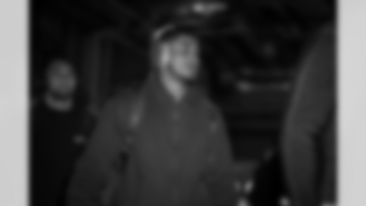 Atlanta Falcons safety Xavier Watts #31 arrives before the Week 13 Game against the New York Jets at Metlife Stadium in East Rutherford, New Jersey on Sunday, November 30, 2025. (Photo by Jay Bendlin/Atlanta Falcons)