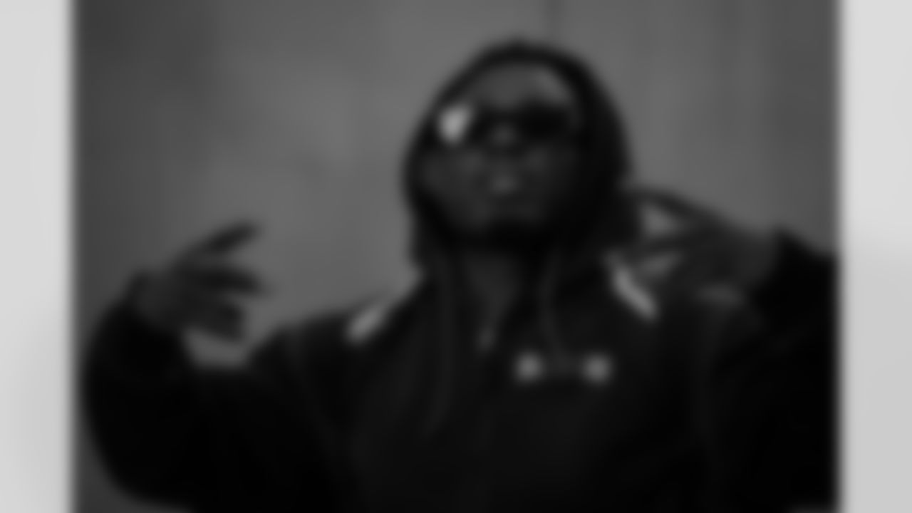 Atlanta Falcons safety Jammie Robinson #34 arrives before the Week 17 Game against the Los Angeles Rams at Mercedes-Benz Stadium in Atlanta, Georgia on Monday, December 29, 2025. (Photo by Jay Bendlin/Atlanta Falcons)