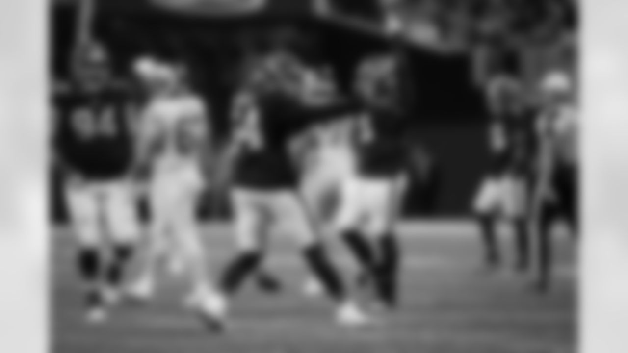 Atlanta Falcons defensive tackle Brandon Dorlus #54 celebrates during the Week 17 Game against the Los Angeles Rams at Mercedes-Benz Stadium in Atlanta, Georgia on Monday, December 29, 2025. (Photo by Taylor McLaughlin/Atlanta Falcons)