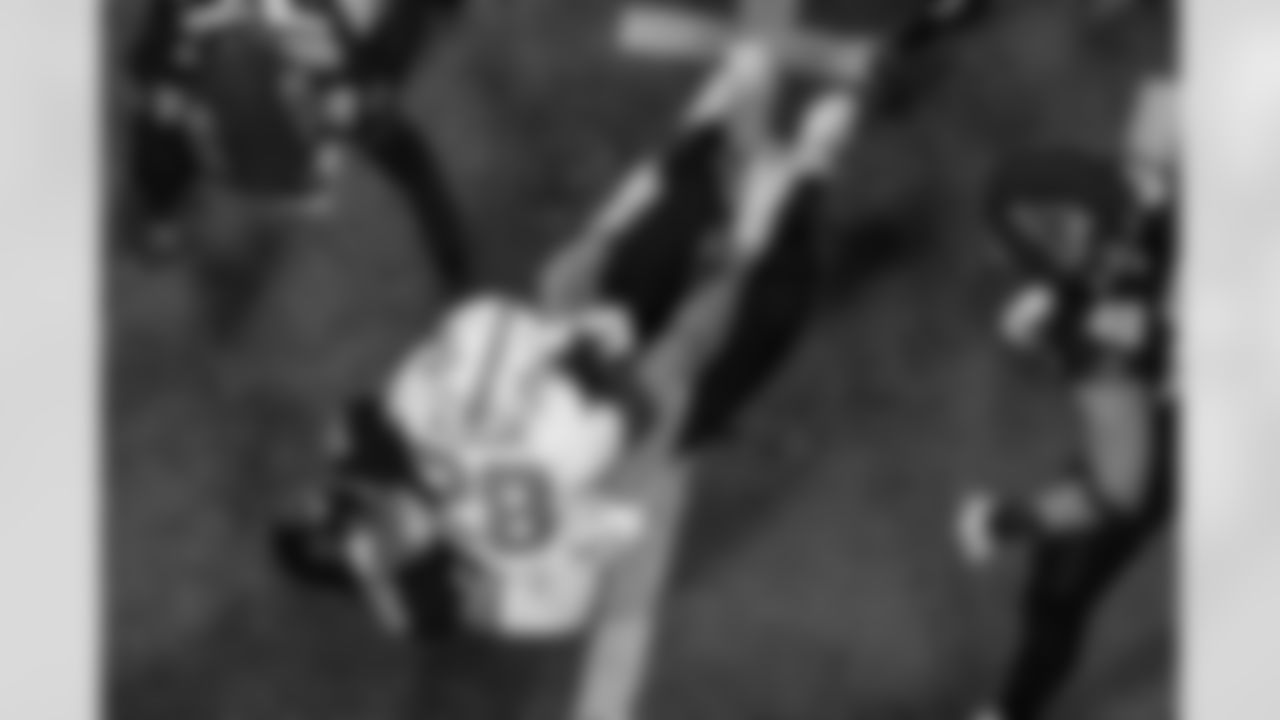 Atlanta Falcons linebacker Kaden Elliss #55 makes a tackle during the second half of the Week 8 Game against the Miami Dolphins at Mercedes-Benz Stadium in Atlanta, Georgia on Sunday, October 26, 2025. (Photo by Mitch Martin/Atlanta Falcons)