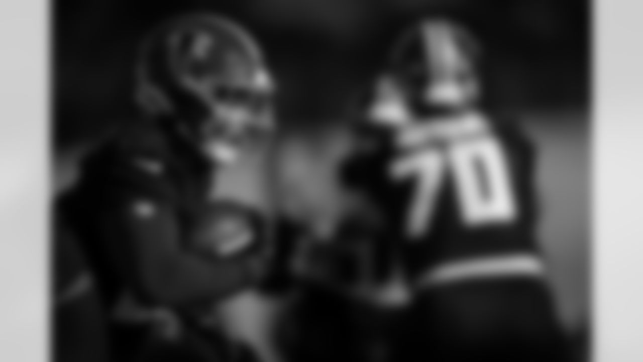 Atlanta Falcons running back Tyler Allgeier #25 during practice at Atlanta Falcons Training Facility in Flowery Branch, Georgia, on Wednesday, December 24, 2025. (Photo by Jay Bendlin/Atlanta Falcons)