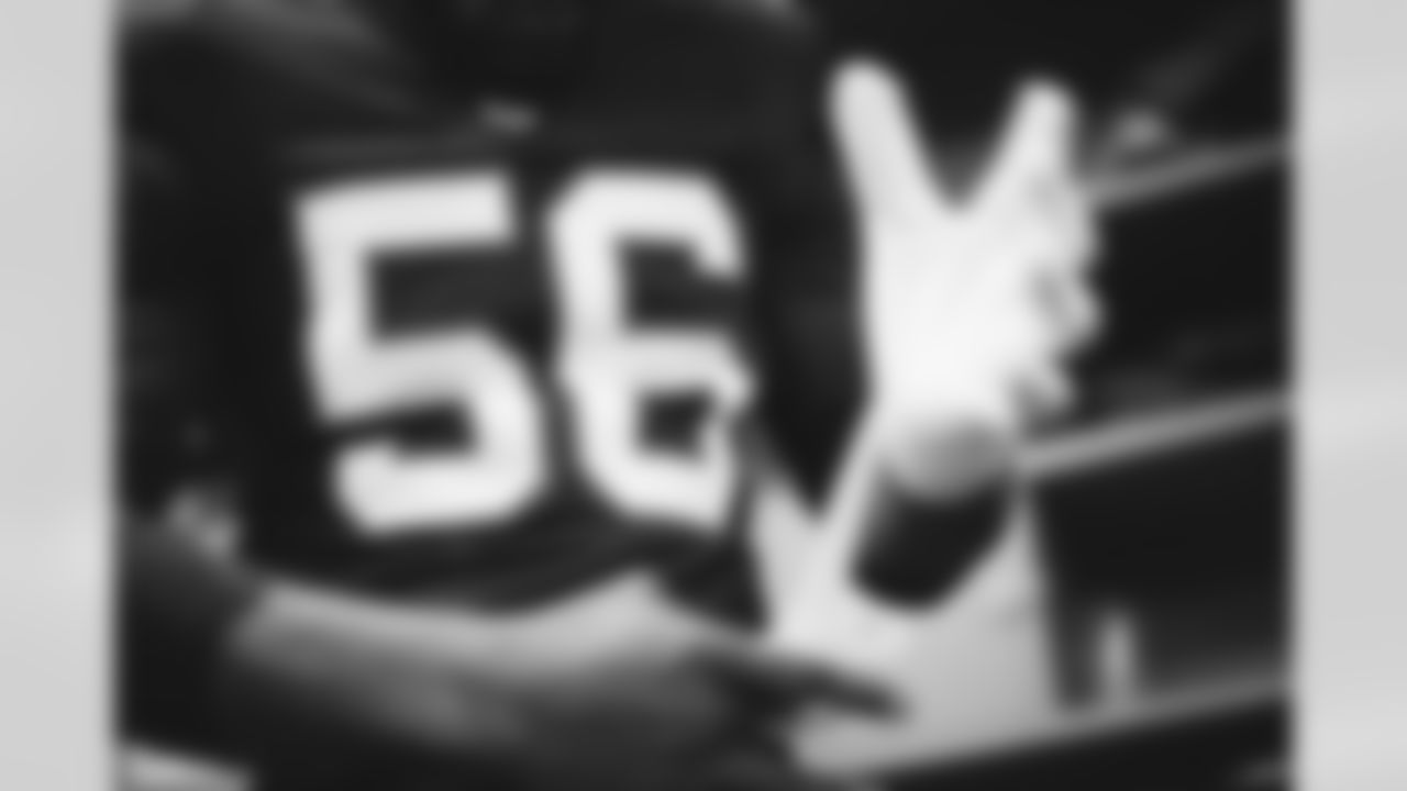 Atlanta Falcons edge rusher Leonard Floyd #56 during the Week 15 Game against the Tampa Bay Buccaneers at Raymond James Stadium in Tampa, Florida on Thursday, December 11, 2025. (Photo by Brandon Magnus/Atlanta Falcons)