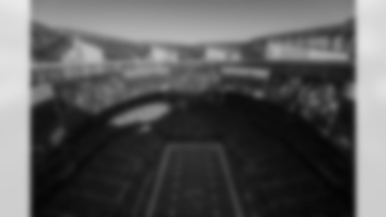 General view from the roof during the Week 9 Game against the Minnesota Vikings at Mercedes-Benz Stadium in Atlanta, Georgia on Sunday, November 5, 2023. (Photo by Shanna Lockwood/Atlanta Falcons)