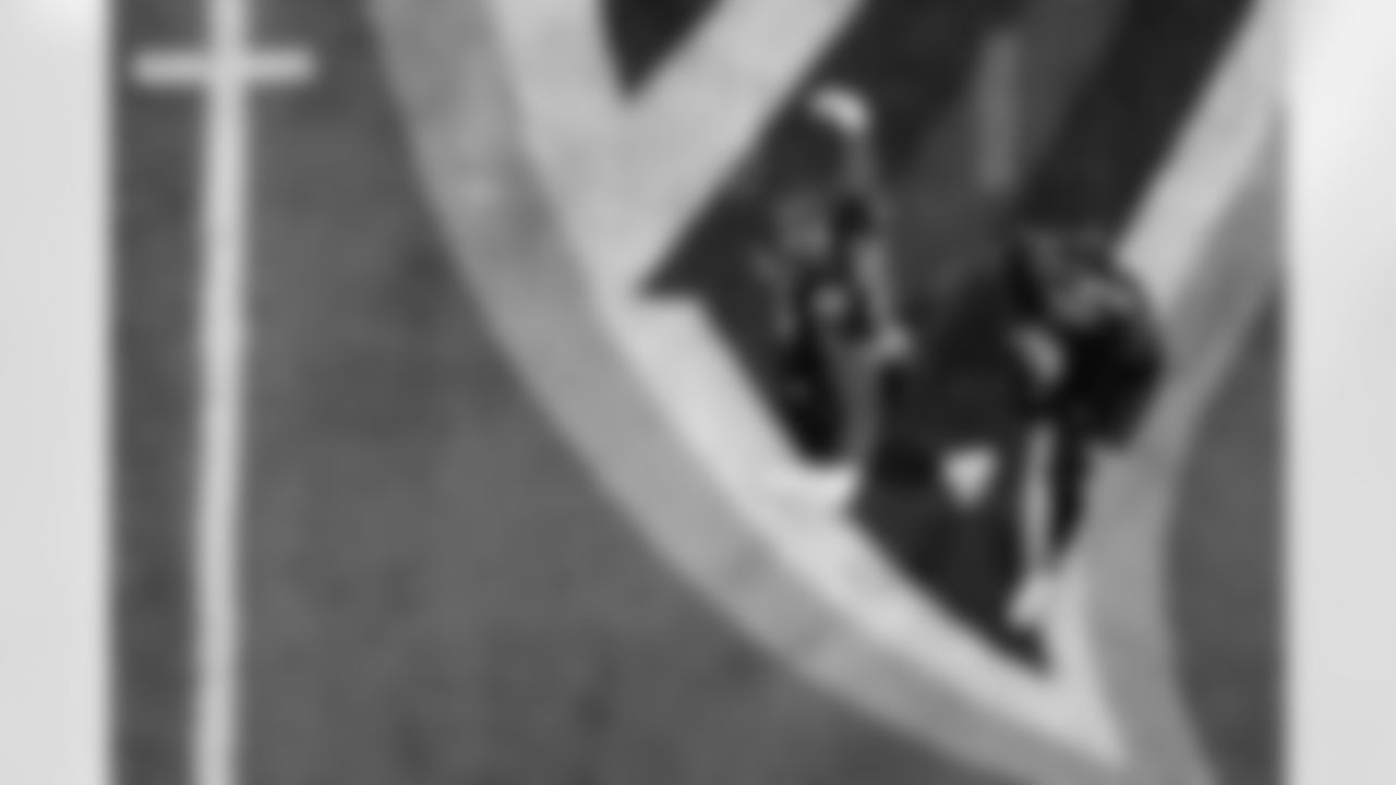 Atlanta Falcons defensive lineman Kentavius Street #93 reacts after a sack during the Week 18 Game against the New Orleans Saints at Mercedes-Benz Stadium in Atlanta, Georgia on Sunday, January 4, 2026. (Photo by Taylor McLaughlin/Atlanta Falcons)