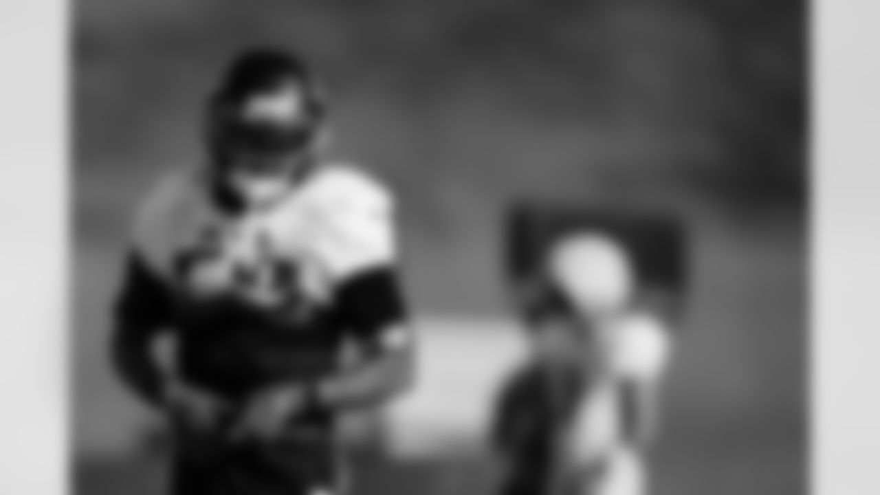 Atlanta Falcons cornerback Mike Ford Jr. #28 during practice at Atlanta Falcons Training Facility in Flowery Branch, Georgia, on Thursday, November 13, 2025. (Photo by Taylor McLaughlin/Atlanta Falcons)