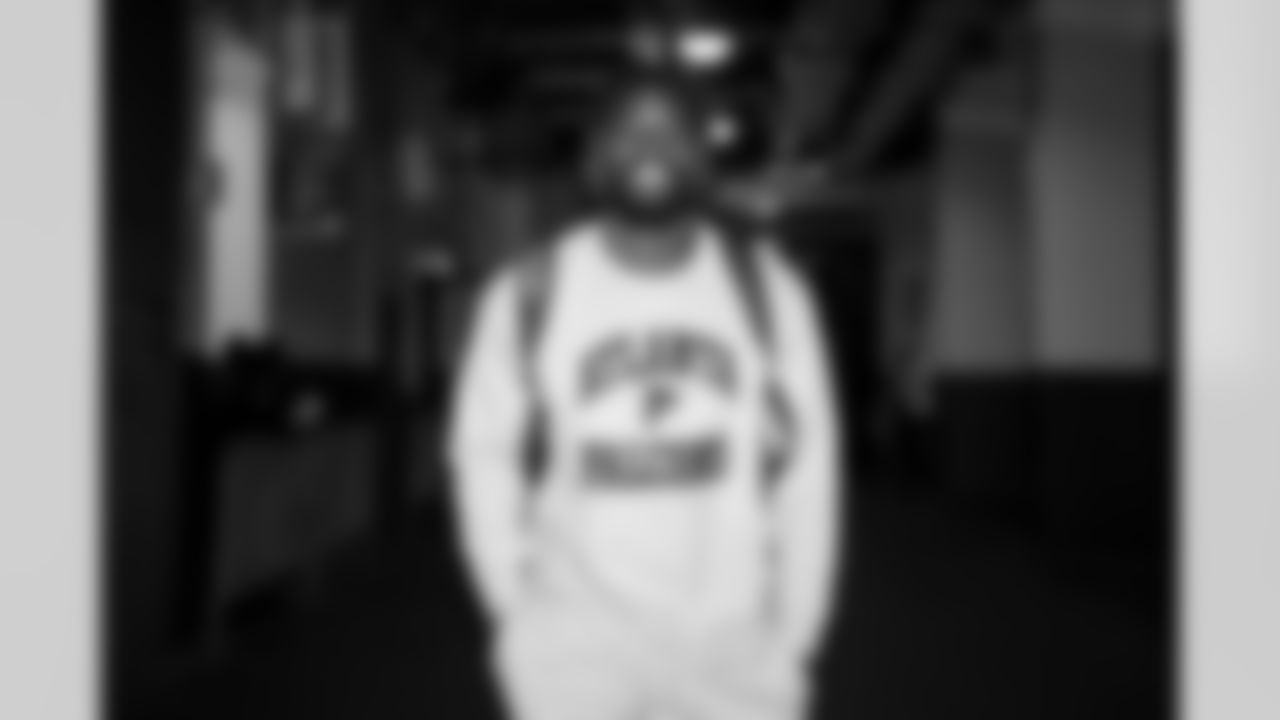 Atlanta Falcons outside linebacker Divine Deablo #0 arrives before the Week 12 Game against the New Orleans Saints at Caesars Superdome in New Orleans, Louisiana on Sunday, November 23, 2025. (Photo by Jay Bendlin/Atlanta Falcons)