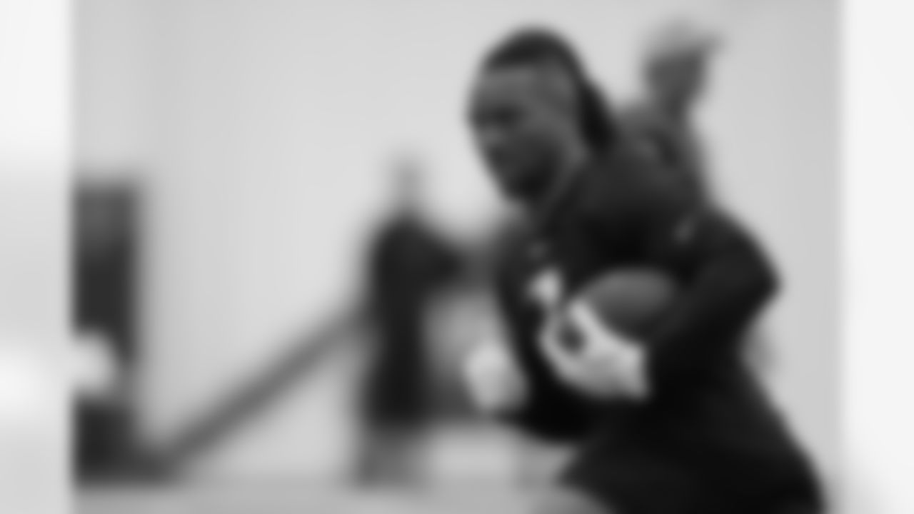 Atlanta Falcons running back Bijan Robinson #7 during a workout during the offseason program at Atlanta Falcons Training Facility in Flowery Branch, Georgia, on Monday, May 12, 2025. (Photo by Jay Bendlin/Atlanta Falcons)