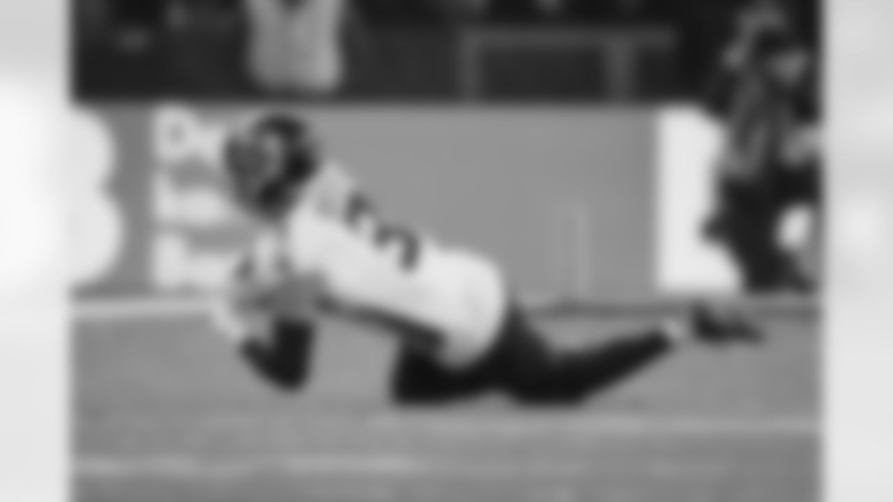 Atlanta Falcons safety Jessie Bates III #3 intercepts the ball during the Week 10 Game against the Indianapolis Colts at Olympic Stadium in Berlin, Germany on Sunday, November 9, 2025. (Photo by Brandon Magnus/Atlanta Falcons)