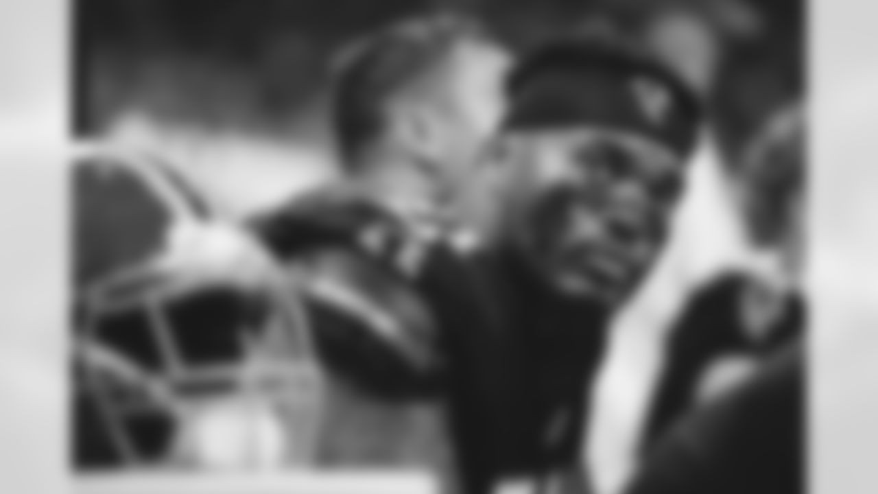 Atlanta Falcons offensive lineman Elijah Wilkinson #71 during the Week 6 Game against the Buffalo Bills at Mercedes-Benz Stadium in Atlanta, Ga. on Monday, October 13, 2025. (Photo by Brandon Magnus/Atlanta Falcons)