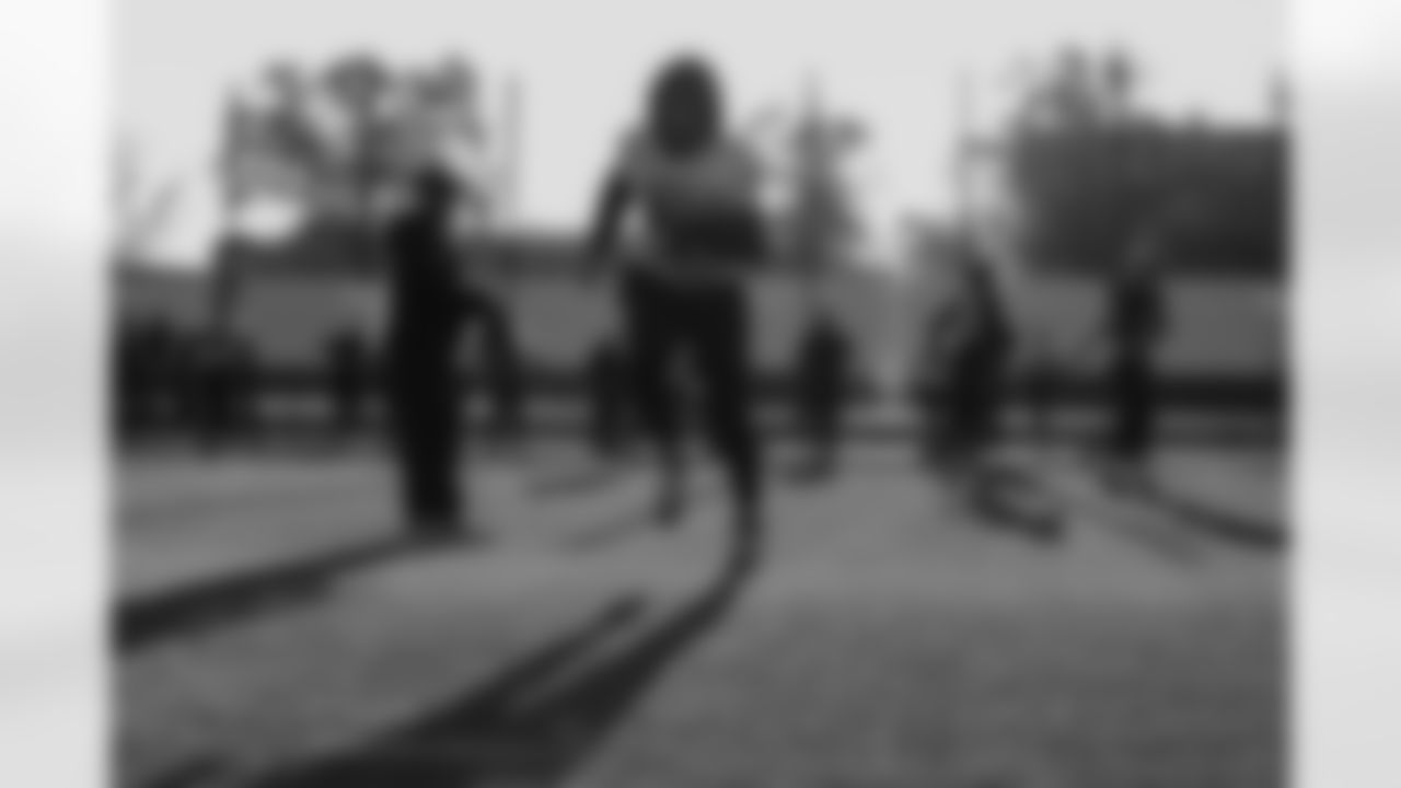 Atlanta Falcons wide receiver Drake London #5 during practice at the FC Union Berlin Training Facility in Berlin, Germany on Friday, November 7, 2025. (Photo by Taylor McLaughlin/Atlanta Falcons)