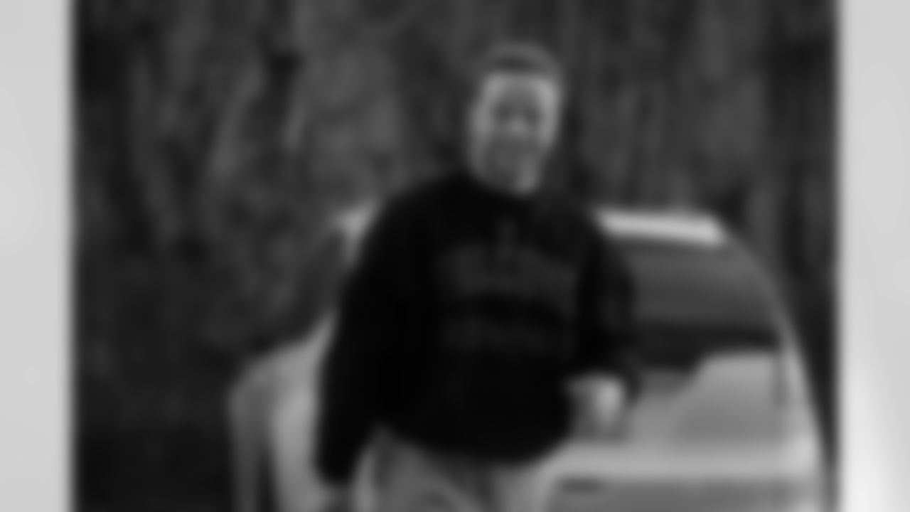 Atlanta Falcons wide receiver Casey Washington #82 arrives before the Week 17 Game against the Los Angeles Rams at Mercedes-Benz Stadium in Atlanta, Georgia on Monday, December 29, 2025. (Photo by Jay Bendlin/Atlanta Falcons)