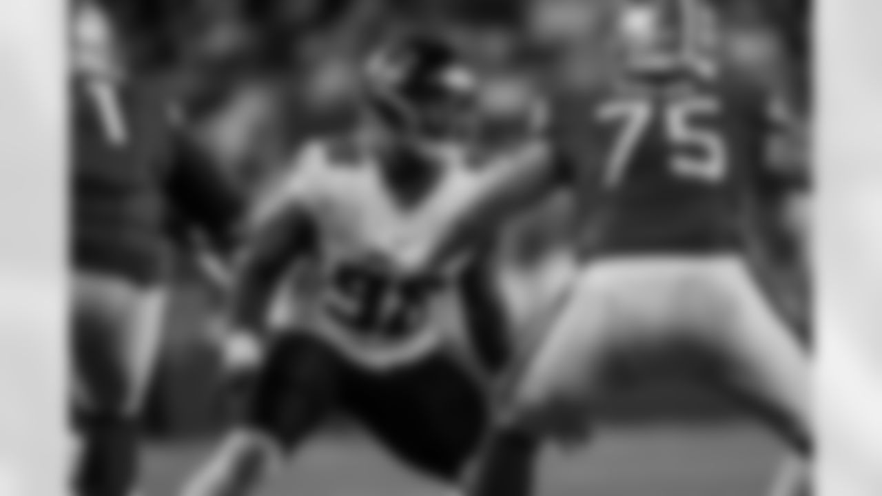 Atlanta Falcons defensive lineman Ruke Orhorhoro #98 during the Week 7 Game against the San Francisco 49ers at Levi's Stadium in Santa Clara, California on Sunday, October 19, 2025. (Photo by Jay Bendlin/Atlanta Falcons)