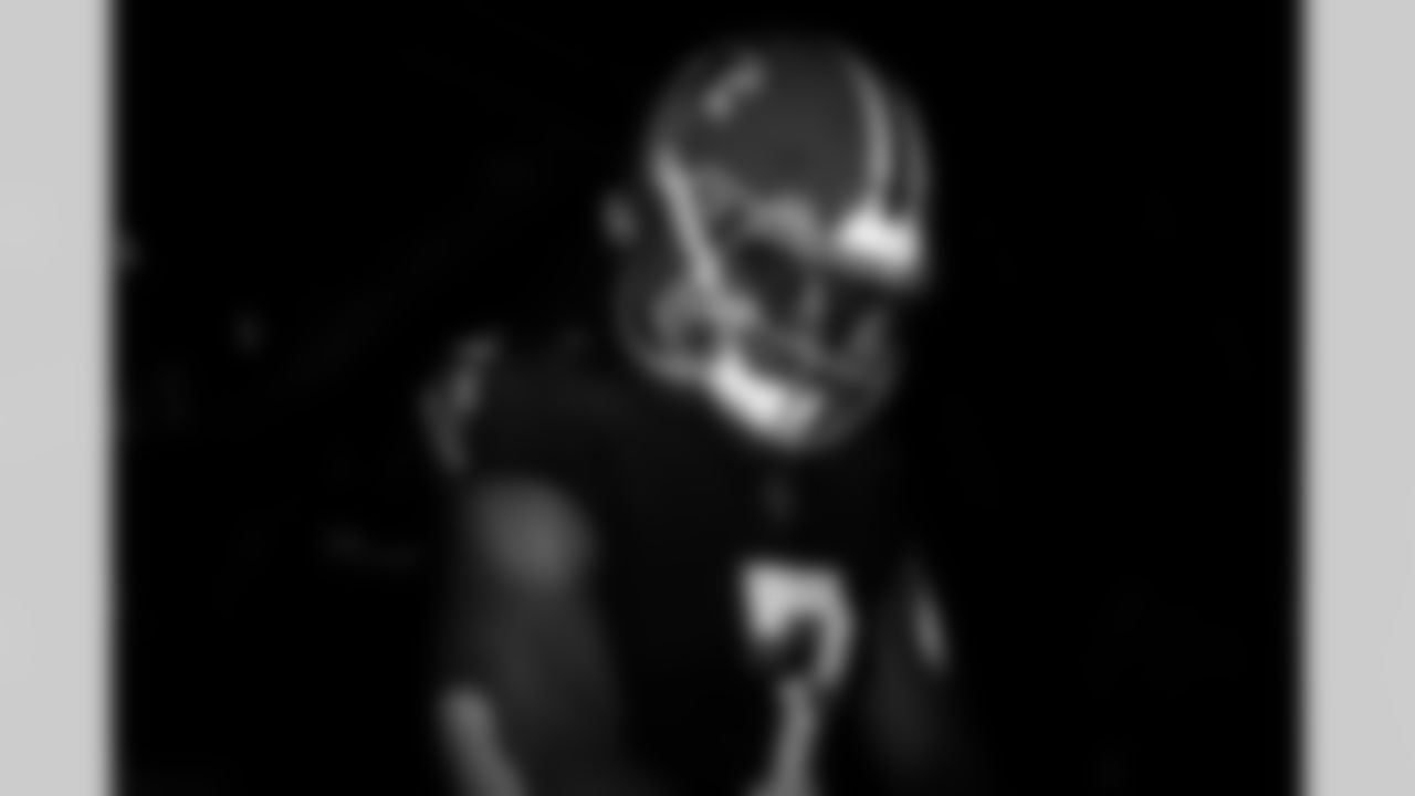 Atlanta Falcons running back Bijan Robinson #7 during the Week 17 Game against the Los Angeles Rams at Mercedes-Benz Stadium in Atlanta, Ga. on Monday, December 29, 2025. (Photo by Taylor McLaughlin/Atlanta Falcons)