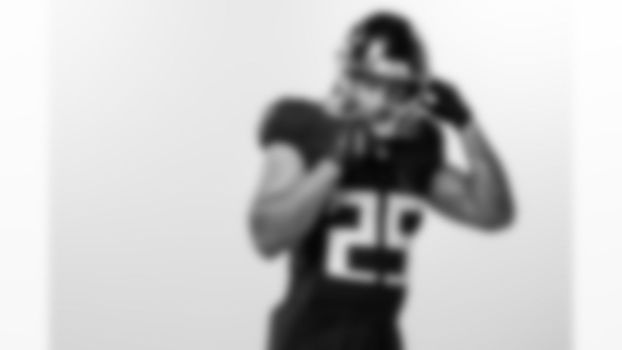 Atlanta Falcons running back Tyler Allgeier #25 poses for a photo during 2025 Creative Days at the Atlanta Falcons Training Facility in Flowery Branch, Ga. On Monday, June 9, 2025. (Photo by Jay Bendlin/Atlanta Falcons)