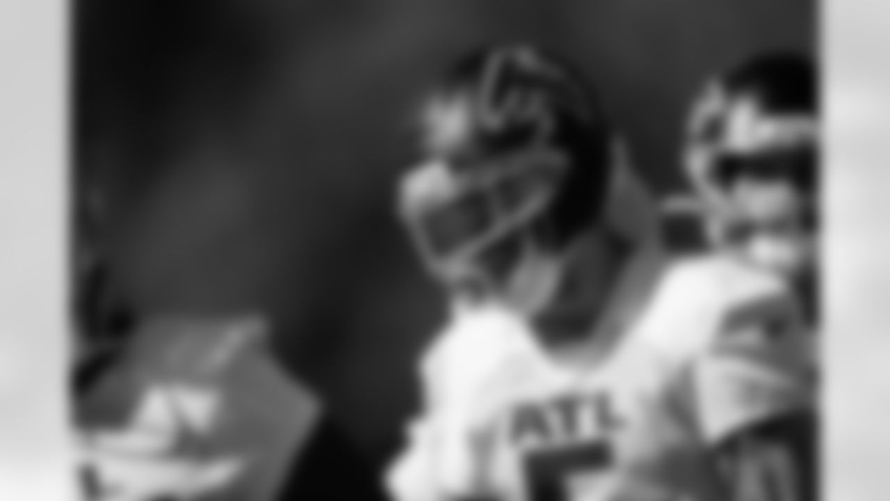 Atlanta Falcons wide receiver Drake London #5 during practice at Atlanta Falcons Training Facility in Flowery Branch, Georgia, on Wednesday, November 5, 2025. (Photo by Jay Bendlin/Atlanta Falcons)