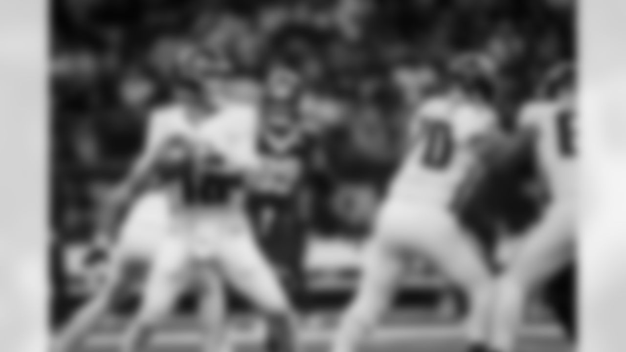 Atlanta Falcons quarterback Kirk Cousins #18 throws during the Week 12 Game against the New Orleans Saints at Caesars Superdome in New Orleans, Louisiana on Sunday, November 23, 2025. (Photo by Jay Bendlin/Atlanta Falcons)