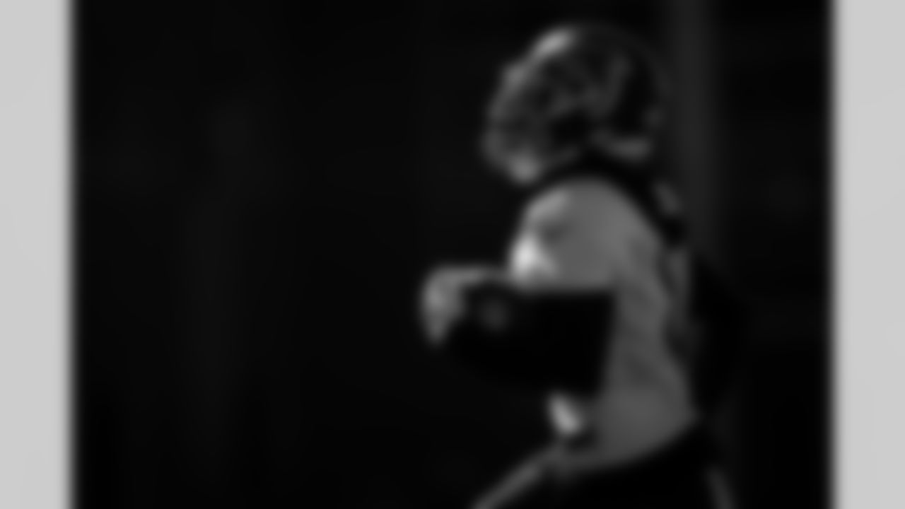 Atlanta Falcons wide receiver Darnell Mooney #1 during practice at Atlanta Falcons Training Facility in Flowery Branch, Georgia, on Thursday, October 16, 2025. (Photo by Jay Bendlin/Atlanta Falcons)