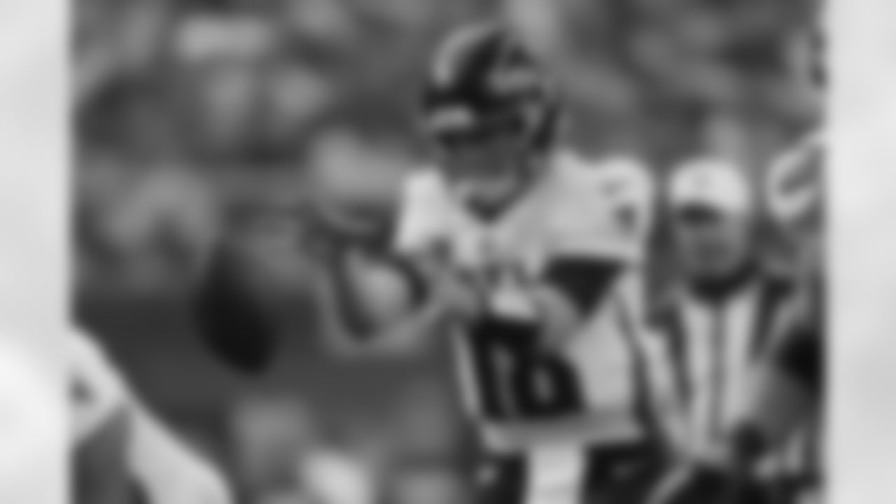 Atlanta Falcons quarterback Kirk Cousins #18 receives a snap during the third quarter of the Week 14 Game against the Minnesota Vikings at U.S Bank Stadium in Minneapolis, Minnesota on Sunday, December 8, 2024. (Photo by Jay Bendlin/Atlanta Falcons)