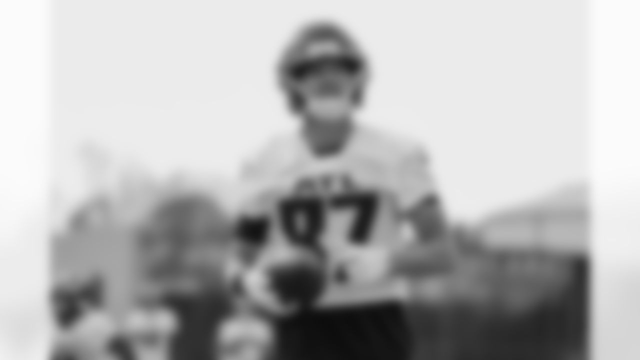 Atlanta Falcons wide receiver David Sills V #87 during practice at Atlanta Falcons Training Facility in Flowery Branch, Georgia, on Wednesday, November 19, 2025. (Photo by Jay Bendlin/Atlanta Falcons)