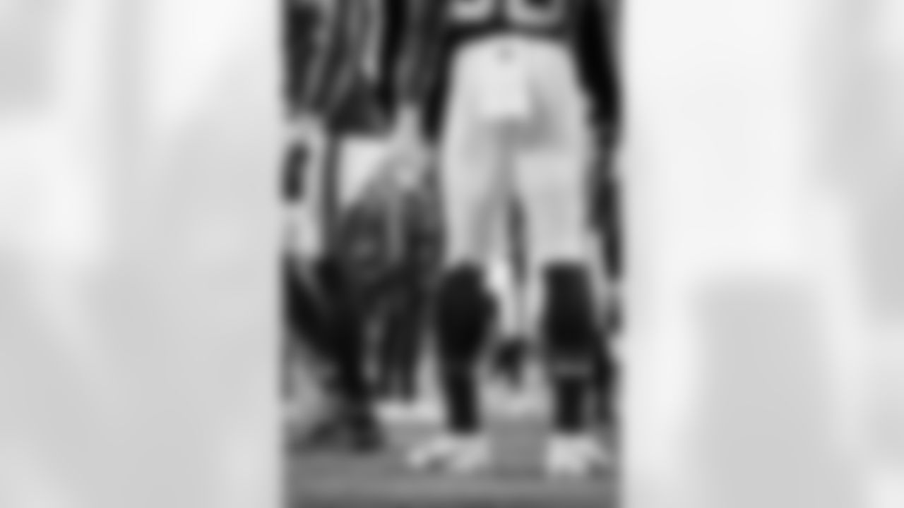 Atlanta Falcons running back Nathan Carter #38 stands on the field during the Week 15 Game against the Tampa Bay Buccaneers at Raymond James Stadium in Tampa, Florida on Thursday, December 11, 2025. (Photo by Mitch Martin/Atlanta Falcons)