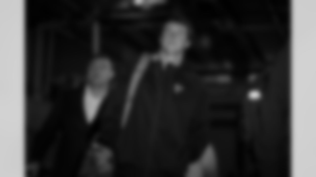 Atlanta Falcons wide receiver David Sills V #87 arrives before the Week 13 Game against the New York Jets at Metlife Stadium in East Rutherford, New Jersey on Sunday, November 30, 2025. (Photo by Jay Bendlin/Atlanta Falcons)