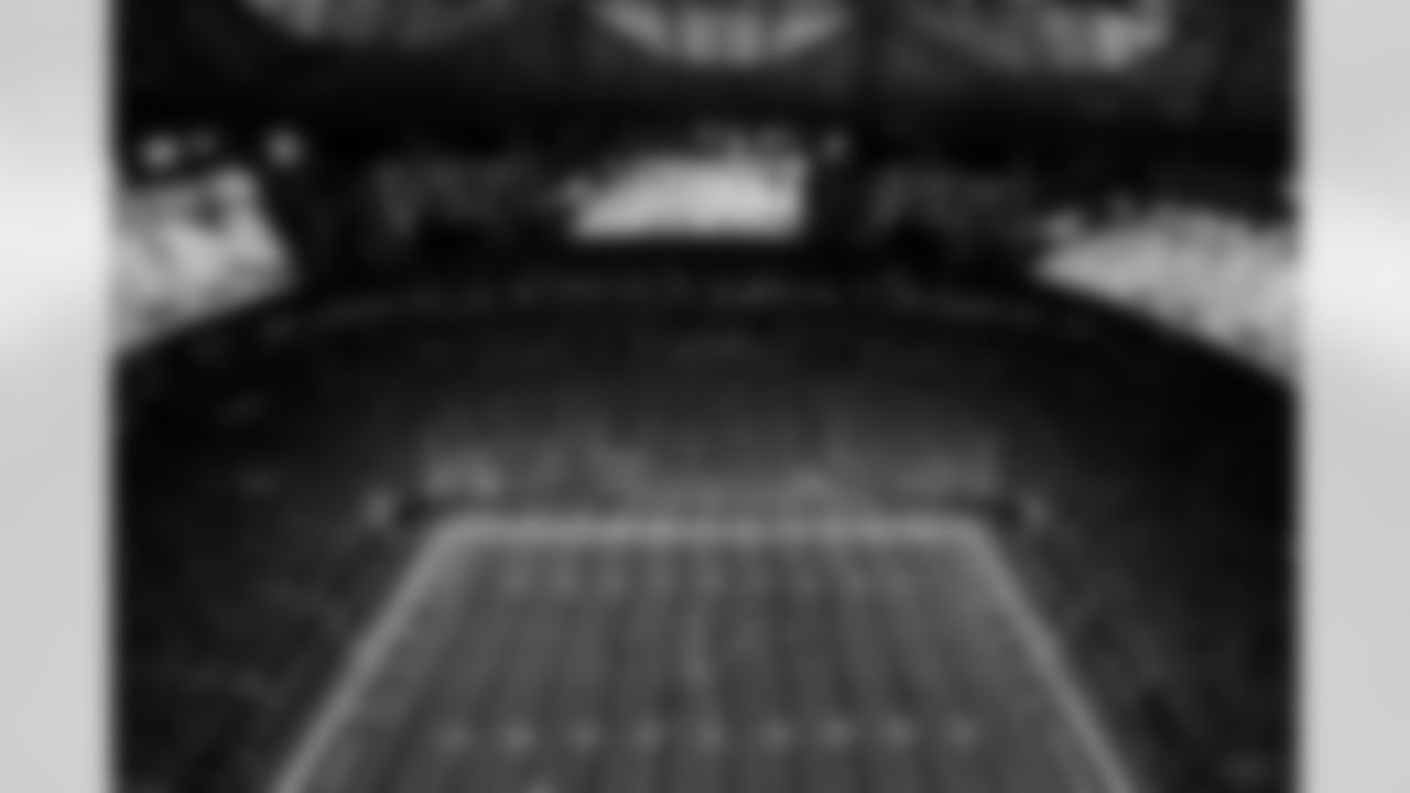 The win graphic from the roof during the Week 18 Game against the New Orleans Saints at Mercedes-Benz Stadium in Atlanta, Georgia on Sunday, January 4, 2026. (Photo by Taylor McLaughlin/Atlanta Falcons)