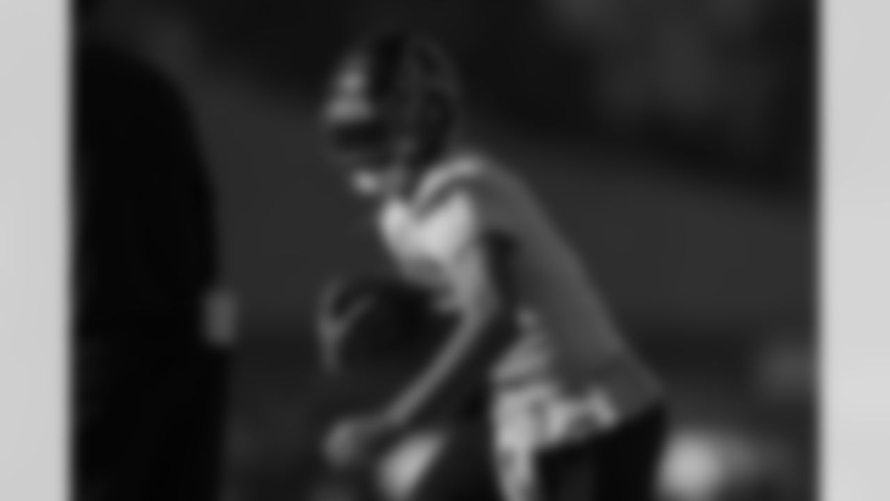 Atlanta Falcons wide receiver Drake London #5 during practice at Atlanta Falcons Training Facility in Flowery Branch, Ga. on Wednesday, November 8, 2023. (Photo by Shanna Lockwood/Atlanta Falcons)