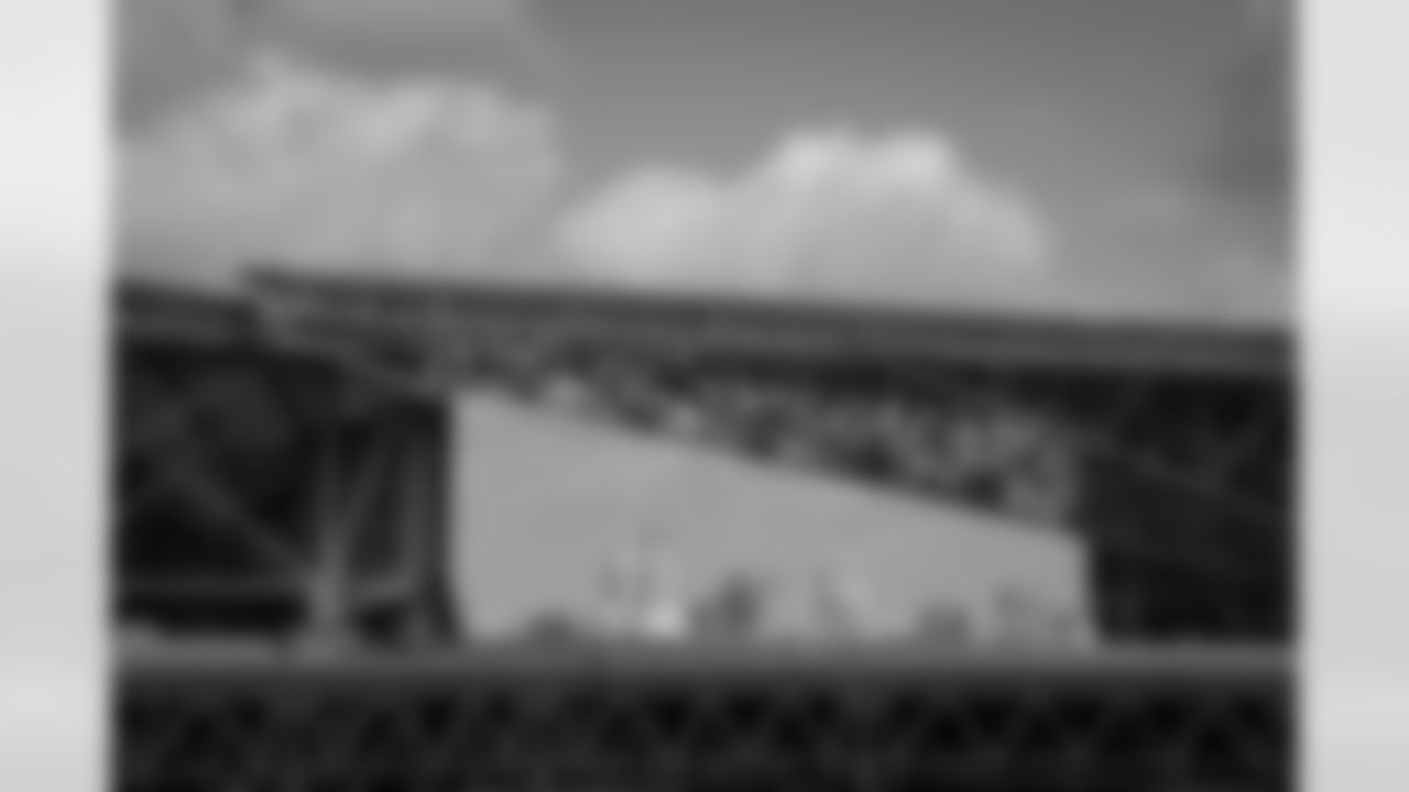 Atlanta skyline before the Week 11 Game against the Carolina Panthers at Mercedes-Benz Stadium in Atlanta, Georgia on Sunday, November 16, 2025. (Photo by Brandon Magnus/Atlanta Falcons)