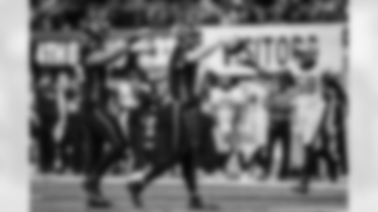 Atlanta Falcons tight end Kyle Pitts Sr. #8 reacts after catching the ball during the Week 18 Game against the New Orleans Saints at Mercedes-Benz Stadium in Atlanta, Georgia on Sunday, January 4, 2026. (Photo by AJ Reynolds/Atlanta Falcons)