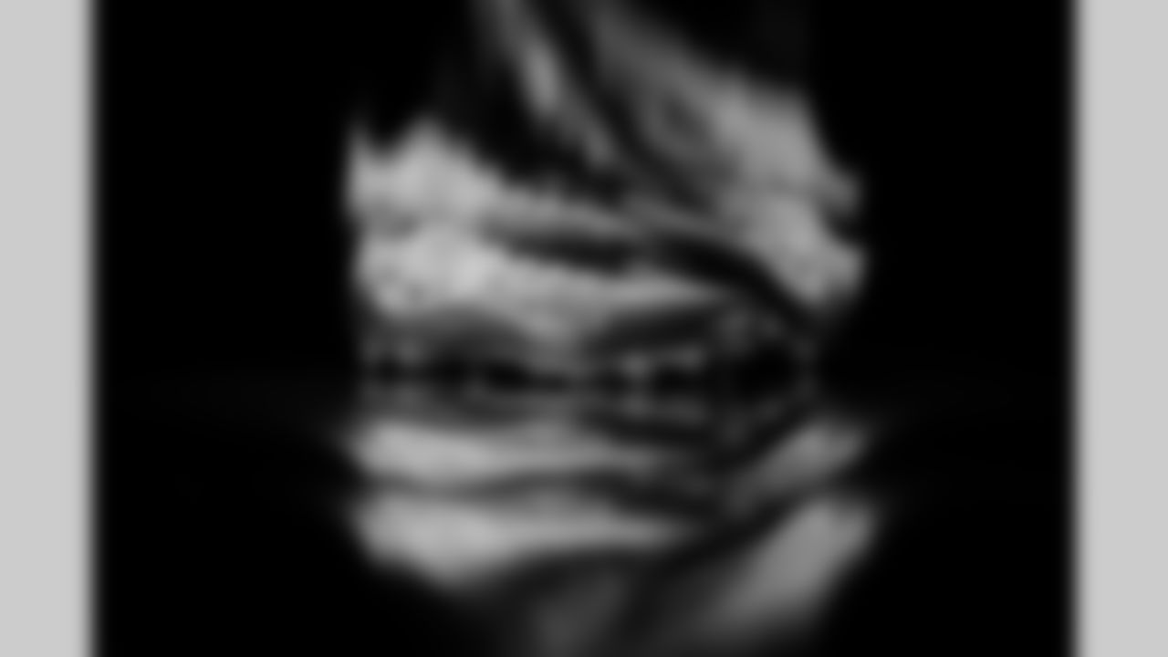 Photos of Atlanta Falcons wide receiver KhaDarel Hodge #4's cleats for My Cause My Cleats at the Atlanta Falcons Training Facility in Flowery Branch, Ga. on Wednesday, November 19, 2025. (Photo by Taylor McLaughlin/Atlanta Falcons)