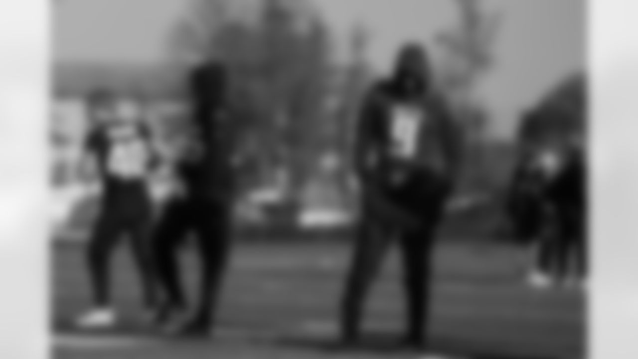 Atlanta Falcons quarterback Michael Penix Jr. #9 during practice at the FC Union Berlin Training Facility in Berlin, Germany on Friday, November 7, 2025. (Photo by Taylor McLaughlin/Atlanta Falcons)