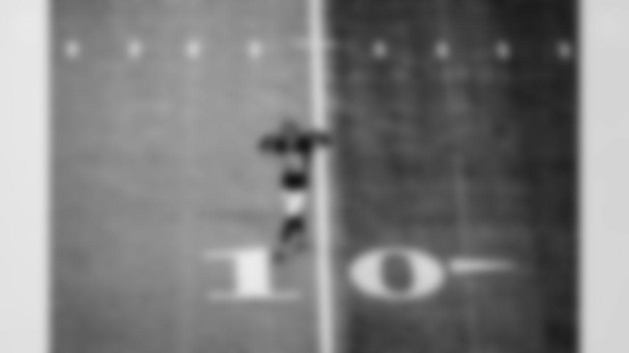 Atlanta Falcons cornerback Mike Ford Jr. #28 celebrates a tackle during the Week 11 Game against the Carolina Panthers at Mercedes-Benz Stadium in Atlanta, Georgia on Sunday, November 16, 2025. (Photo by Bee Trofort-Wilson/Atlanta Falcons)