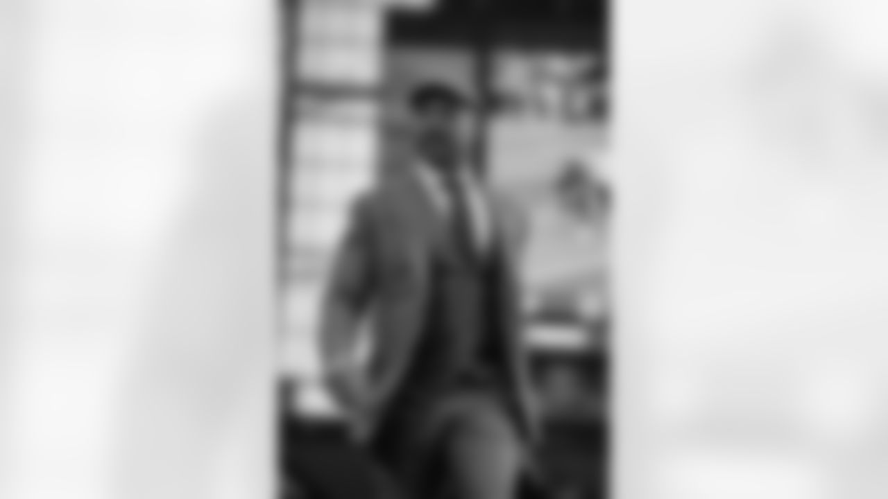 Atlanta Falcons general manager Terry Fontenot arrives before the Week 16 Game against the Arizona Cardinals at State Farm Stadium in Glendale, Arizona on Sunday, December 21, 2025. (Photo by Taylor McLaughlin/Atlanta Falcons)