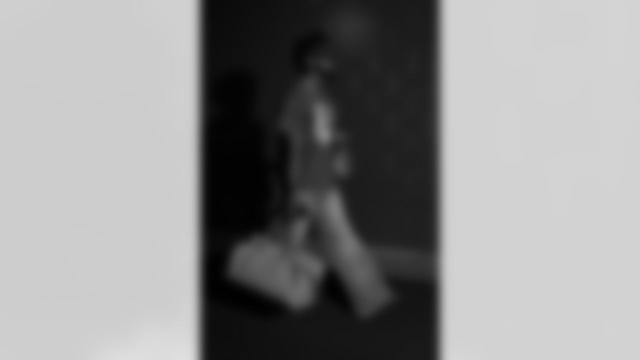 Atlanta Falcons edge rusher Jalon Walker #11 arrives during the Week 15 Game against the Tampa Bay Buccaneers at Raymond James Stadium in Tampa, Florida on Thursday, December 11, 2025. (Photo by Jay Bendlin/Atlanta Falcons)