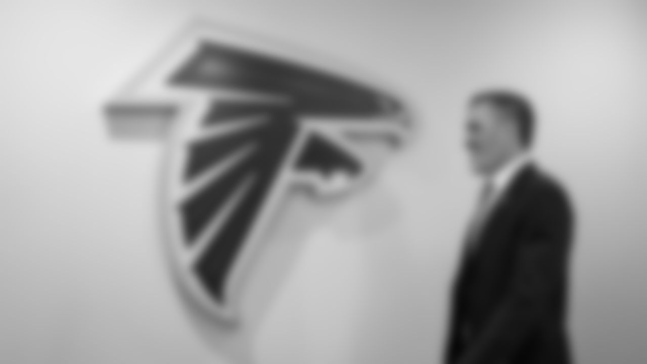 Behind the Scenes of Kevin Stefanski at Mercedes-Benz Stadium in Atlanta, Ga. on Tuesday, January 27, 2026. (Photo by Jay Bendlin/Atlanta Falcons)