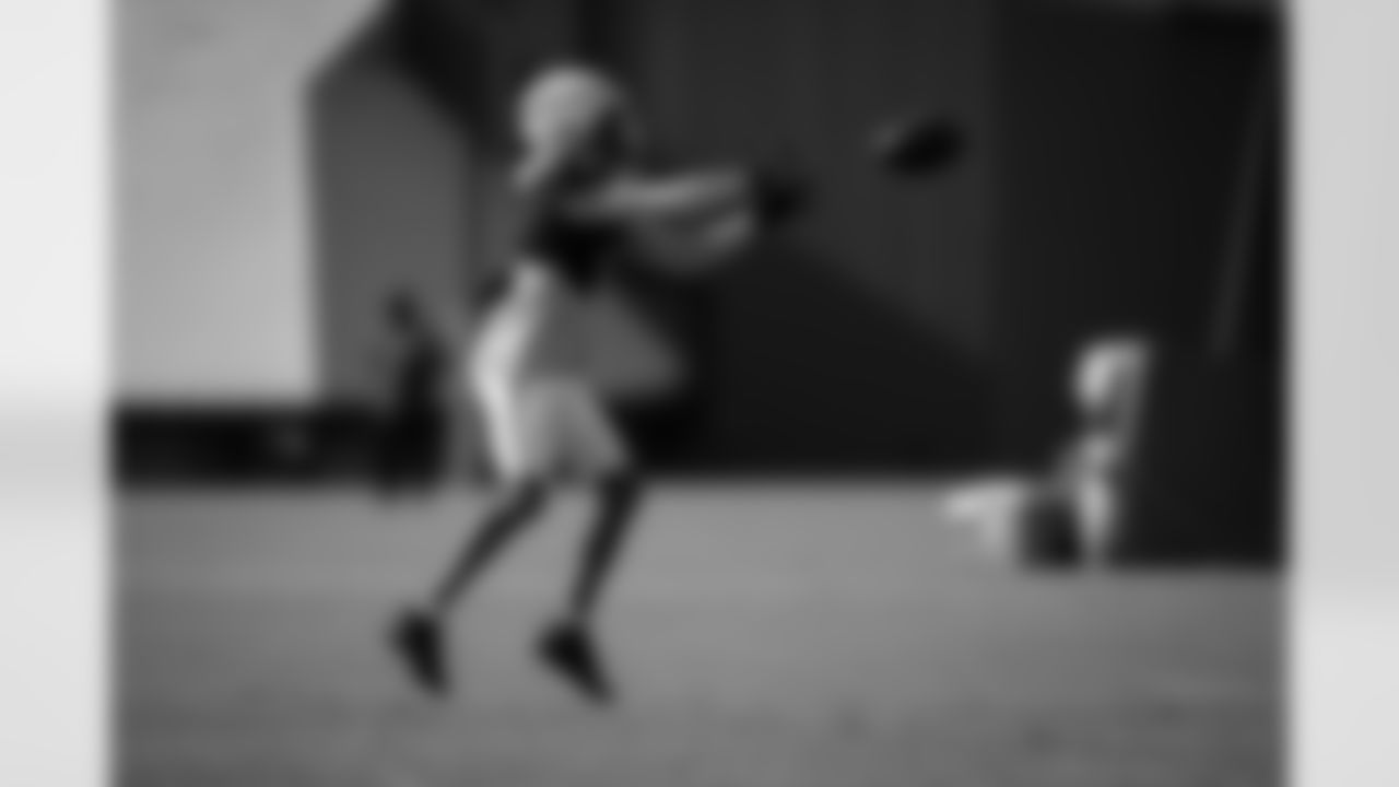 Atlanta Falcons wide receiver Darnell Mooney #1 during practice at Atlanta Falcons Training Facility in Flowery Branch, Georgia, on Thursday, November 13, 2025. (Photo by Taylor McLaughlin/Atlanta Falcons)