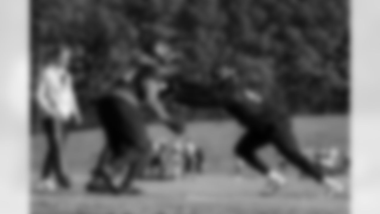 Atlanta Falcons players during practice at Atlanta Falcons Training Facility in Flowery Branch, Georgia, on Wednesday, November 26, 2025. (Photo by Taylor McLaughlin/Atlanta Falcons)
