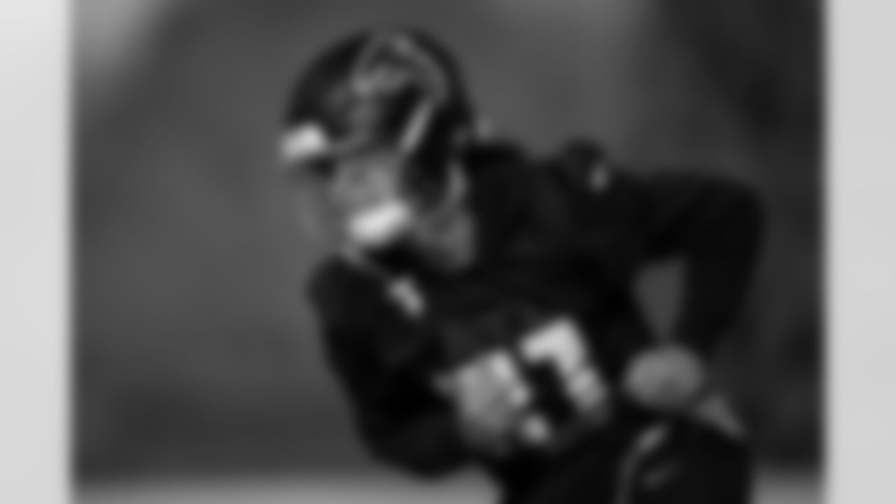 Atlanta Falcons wide receiver Nick Nash #80 during practice at Atlanta Falcons Training Facility in Flowery Branch, Georgia, on Wednesday, December 17, 2025. (Photo by Jay Bendlin/Atlanta Falcons)