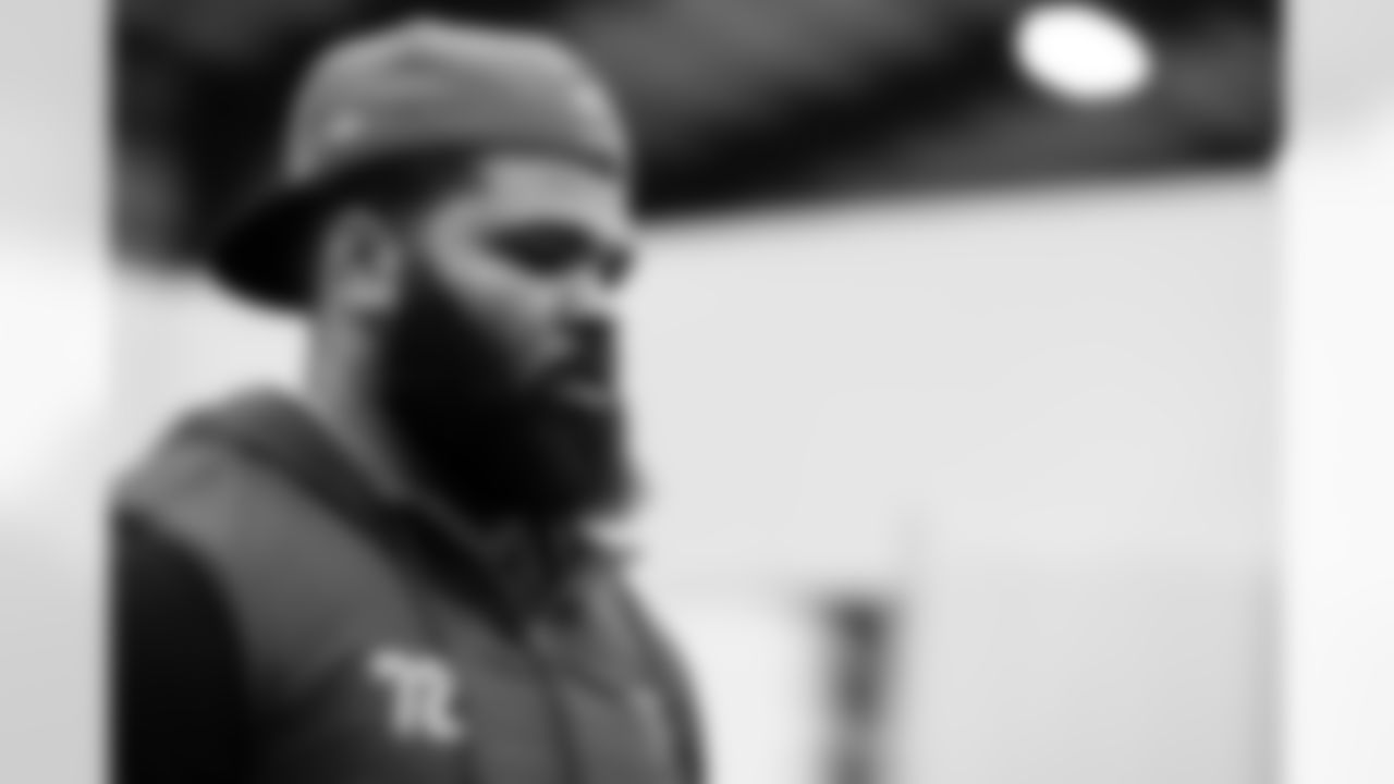 Atlanta Falcons defensive lineman LaCale London #72 during phase 1 of OTAs at Atlanta Falcons Training Facility in Flowery Branch, Ga. on Wednesday, April 3, 2024. (Photo by Jay Bendlin/Atlanta Falcons)