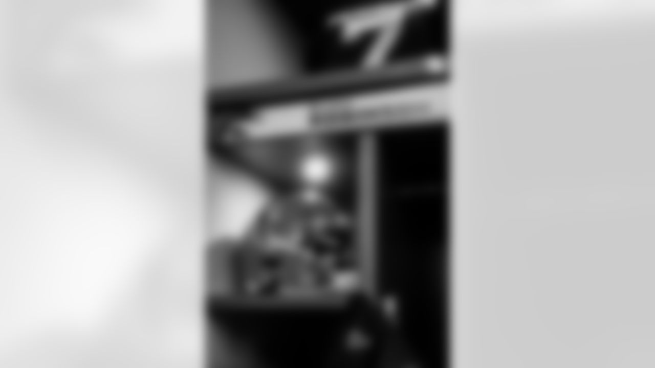 Locker room scene setters before the Week 17 Game against the Los Angeles Rams at Mercedes-Benz Stadium in Atlanta, Georgia on Monday, December 29, 2025. (Photo by Taylor McLaughlin/Atlanta Falcons)