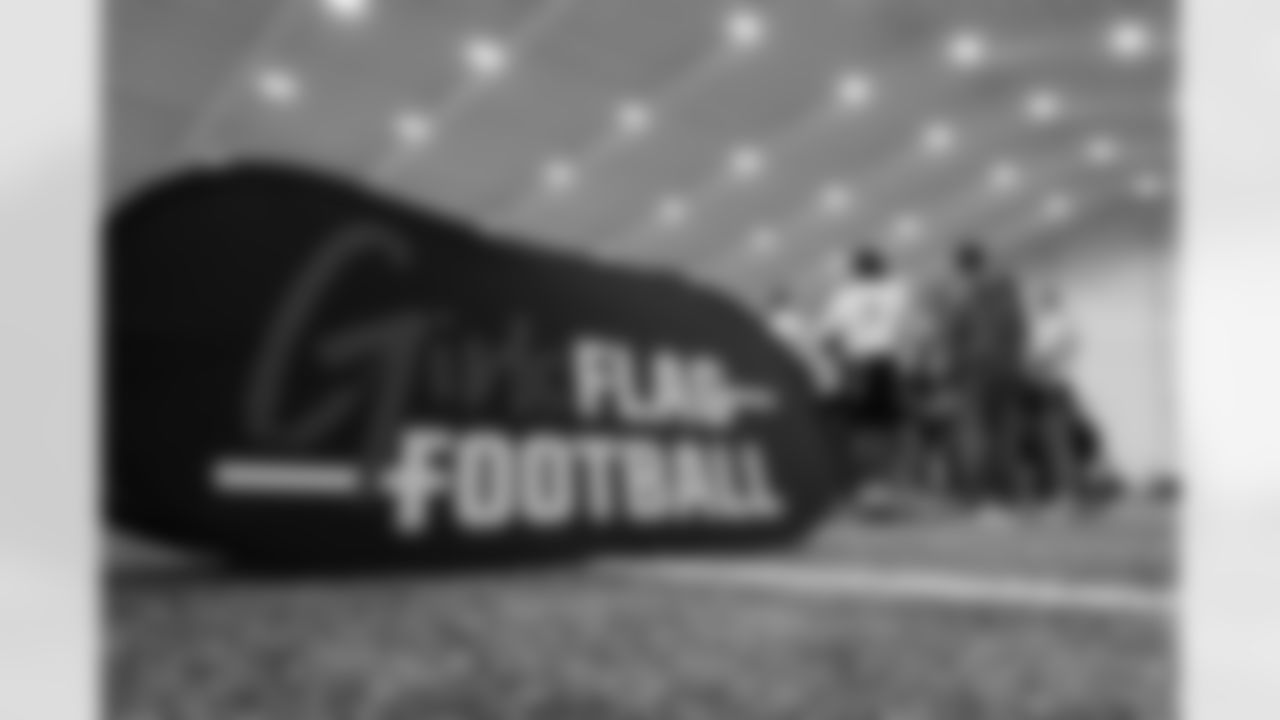 Scenes from the GACA Girls Flag Football All-Star Game at the Atlanta Falcons Training Facility in Flowery Branch, Ga. on Saturday, February 21, 2026. (Photo by Jay Bendlin/Atlanta Falcons)