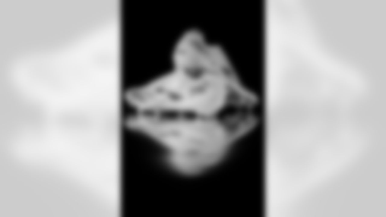 Photos of Atlanta Falcons wide receiver Nick Nash #80's cleats for My Cause My Cleats at the Atlanta Falcons Training Facility in Flowery Branch, Ga. on Thursday, November 20, 2025. (Photo by Taylor McLaughlin/Atlanta Falcons)