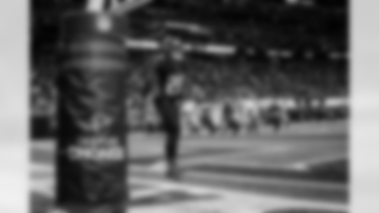 Atlanta Falcons cornerback Mike Ford Jr. #28 reacts after recovering the tipped punt during the Week 18 Game against the New Orleans Saints at Mercedes-Benz Stadium in Atlanta, Georgia on Sunday, January 4, 2026. (Photo by Jay Bendlin/Atlanta Falcons)