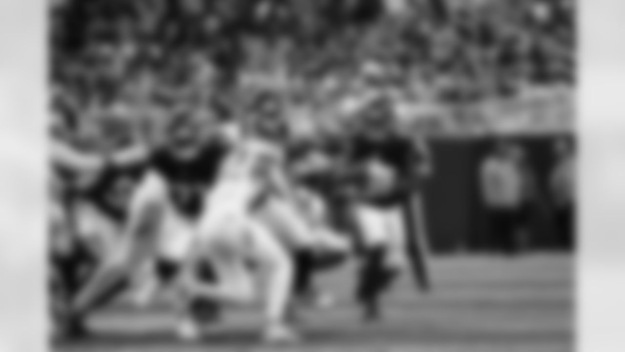 Atlanta Falcons running back Nathan Carter #38 runs the ball during the Preseason Game against the Tennessee Titans at Mercedes-Benz Stadium in Atlanta, Georgia on Friday, August 15, 2025. (Photo by Steven Burroughs/Atlanta Falcons)