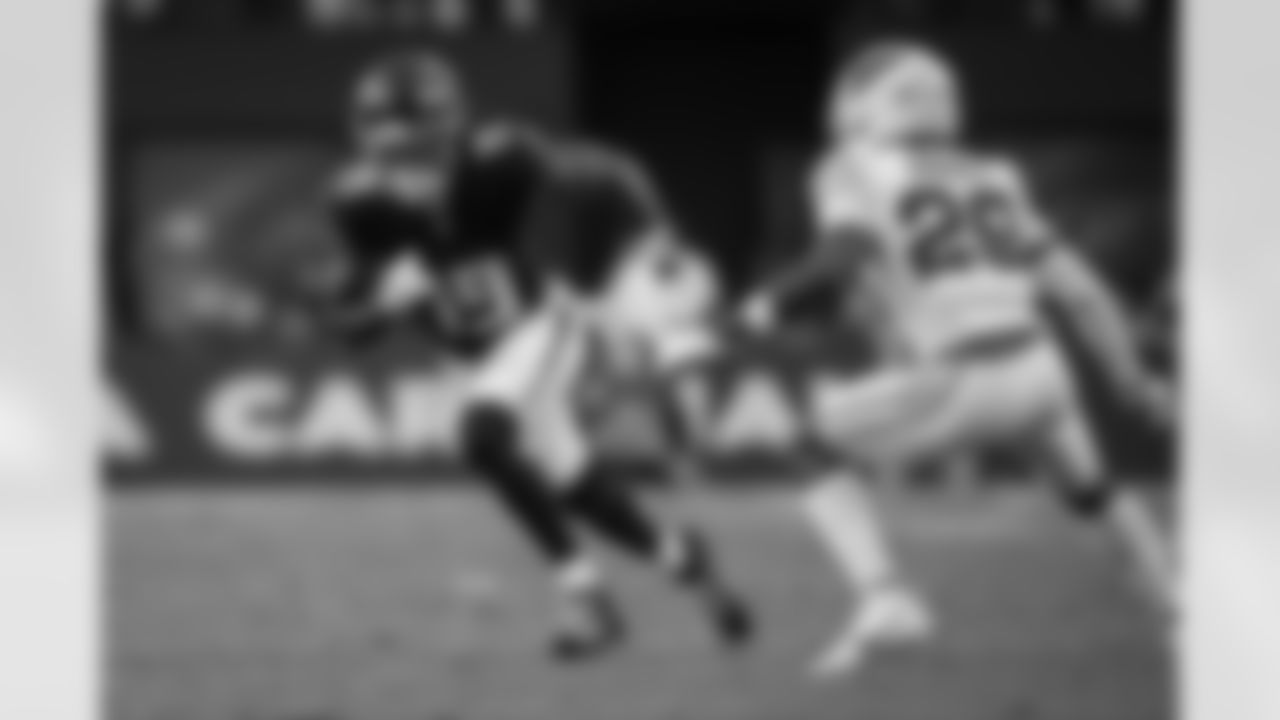 Atlanta Falcons wide receiver Chris Blair #19 runs a route during the second quarter of the Week 16 Game against the Arizona Cardinals at State Farm Stadium in Glendale, Arizona on Sunday, December 21, 2025. (Photo by Jay Bendlin/Atlanta Falcons)