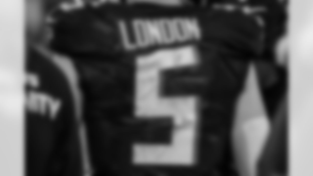 Atlanta Falcons wide receiver Drake London #5 during the fourth quarter of the Week 16 Game against the Arizona Cardinals at State Farm Stadium in Glendale, Arizona on Sunday, December 21, 2025. (Photo by Jay Bendlin/Atlanta Falcons)