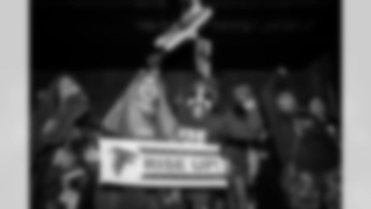 Scenes from Falcons Haus presented by Airbnb at Fotografiska Berlin in Berlin, Germany on Saturday, November 8, 2025. (Photo by Jay Bendlin/Atlanta Falcons)