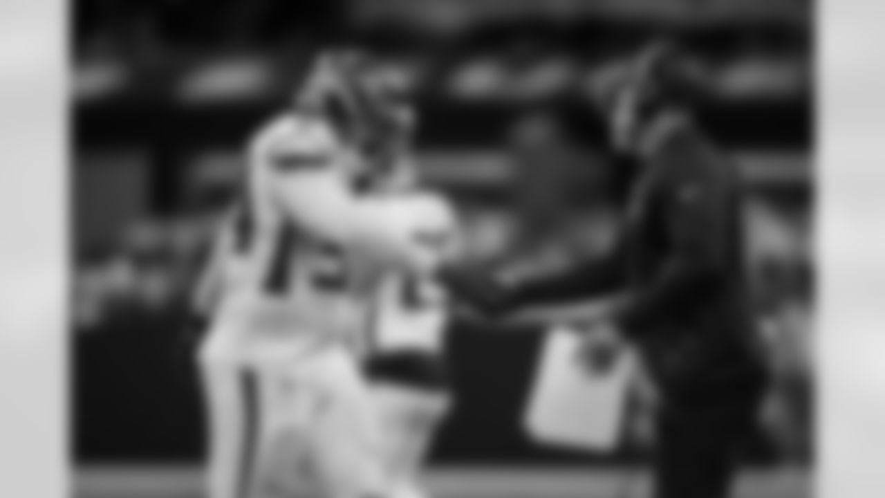 Atlanta Falcons defensive tackle Brandon Dorlus #54 during the Week 12 Game against the New Orleans Saints at Caesars Superdome in New Orleans, Louisiana on Sunday, November 23, 2025. (Photo by Taylor McLaughlin/Atlanta Falcons)